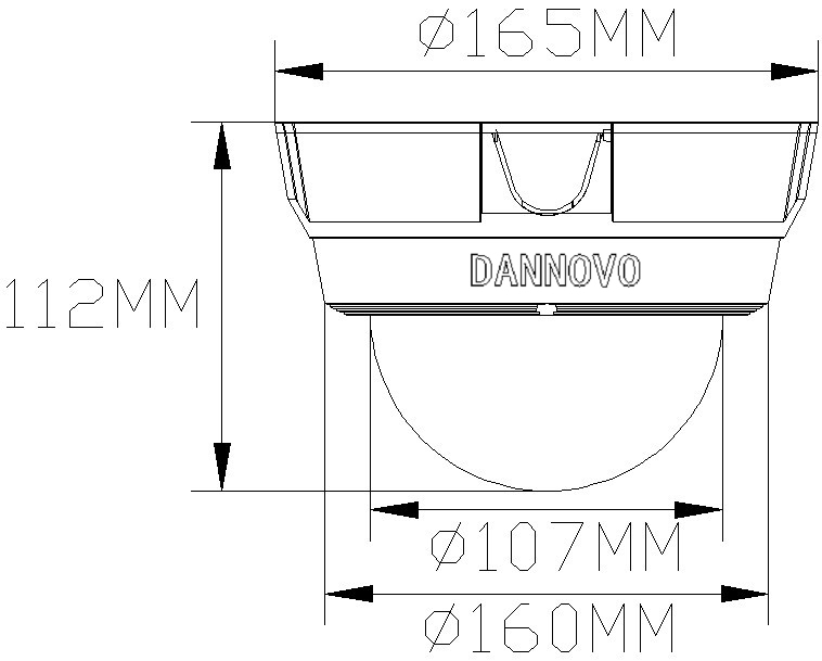 Outdoor Vandal-proof Dome IR IP Camera