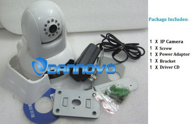 CCD Pan/Tilt IR Dome IP Camera