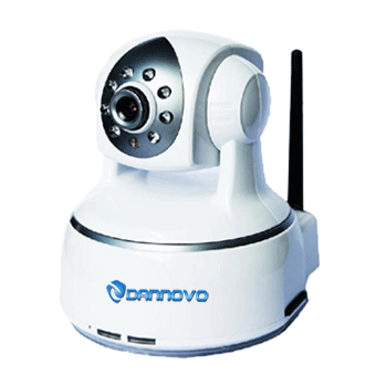 DANNOVO Wireless Indoor IP Camera With Pan/Tilt and IR-Cut Support 2-way Audio,Mobile Phone,Motion detection(DN-H01-WS)