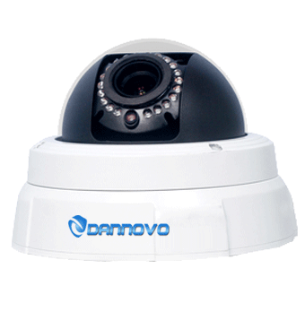 DANNOVO HD 720P 2.0 MegaPixel POE IP Camera,IR Wired Security Vandal-proof Waterproof Dome,Support ONVIF,Audio,SD card(DN-H12-MPC-IR-POE)