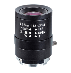 DANNOVO Megapixel Manual Varifocal Lens 3.5-8mm,CS(DN-LVM358)